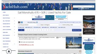 Sail Monohulls 41ft > 50ft | Used Yachts For Sale | Yachthub