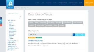 Yacht Jobs - Deck Jobs