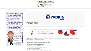 Yadkin Bank Online Banking Services - Onlinebanking.services