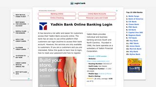 Yadkin Bank Online Banking Login - Login Bank