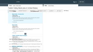 11 Yadkin Valley Bank Jobs | LinkedIn