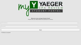 myYaeger Student Portal - Yaeger CPA Review