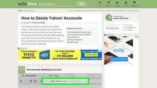 How to Delete Yahoo! Accounts: 12 Steps (with Pictures) - wikiHow