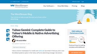 Yahoo Gemini: Complete Guide to Yahoo's Mobile & Native ...