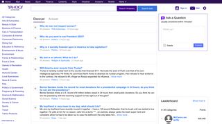 Yahoo Answers: Home