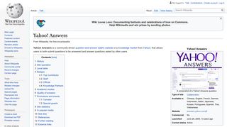Yahoo! Answers - Wikipedia