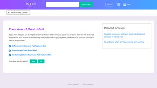 Overview of Basic Mail | Yahoo Help - SLN15090
