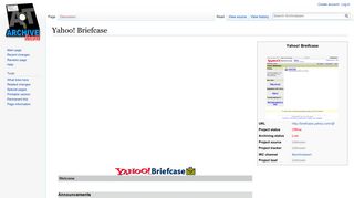 Yahoo! Briefcase - Archiveteam