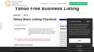 How To Claim Your Yahoo Free Business Listing