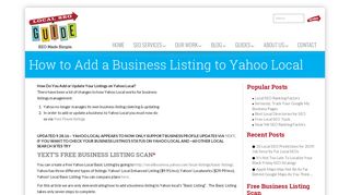 How to Add a Business Listing to Yahoo Local - Local SEO Guide
