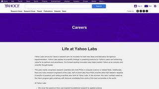 Careers | research.yahoo.com