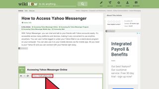 3 Ways to Access Yahoo Messenger - wikiHow