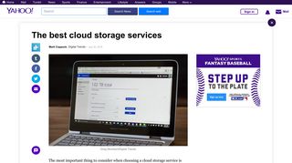 The best cloud storage services - Yahoo