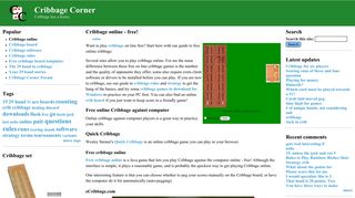 Cribbage online - free! | Cribbage Corner
