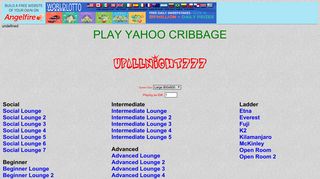 Yahoo! cribbage - Angelfire