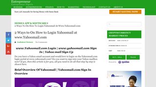 www.Yahoomail.com Login | www.yahoomail.com Sign In | Yahoo ...