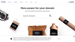 Domain Name Search - Find Your Web Domains - Yahoo Small ...