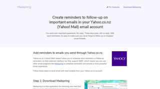 How to turn on reminders for your Yahoo.co.nz (Yahoo! Mail) email ...