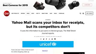 Yahoo Mail scans your inbox for receipts, but its competitors don't - CNet