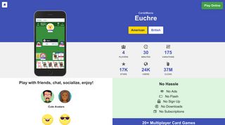 Play Euchre online - CardzMania