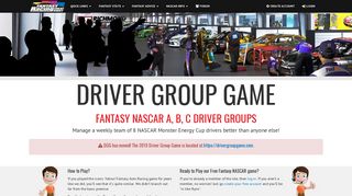 Fantasy NASCAR Driver Group Game - Fantasy Racing Cheat Sheet