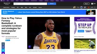 How to play Yahoo Fantasy Basketball H2H and Categories