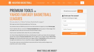 Premium Tools for Yahoo Fantasy Basketball Leagues | Hashtag ...