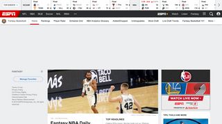 Fantasy Basketball - Leagues, Rankings, News, Picks & More - ESPN