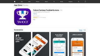 Yahoo Fantasy Football & more on the App Store - iTunes - Apple