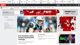 Fantasy Football - Leagues, Rankings, News, Picks & More - ESPN
