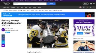 Fantasy Hockey draft strategies for 2017-18 - Yahoo! Sports