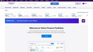 My Portfolio - Yahoo Finance