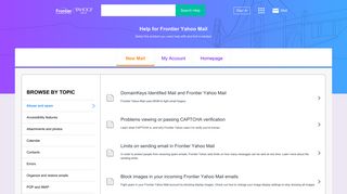 Help for Frontier Yahoo Mail for Desktop - Help for Yahoo Account