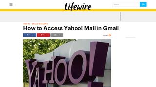Get Your Yahoo! Email in Gmail - Lifewire