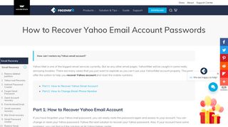 How to Recover Yahoo Email Account - Recoverit Data Recovery
