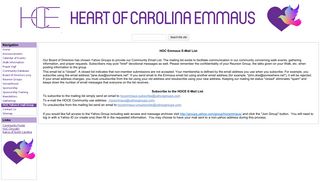 HOC Yahoo E-mail Group - Heart of Carolina Emmaus