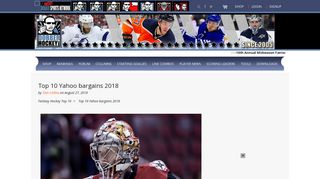 Top 10 Yahoo bargains 2018 | DobberHockey – Your Fantasy Hockey ...