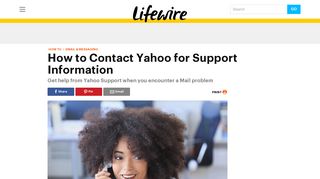 How to Contact Yahoo Mail Support - Lifewire