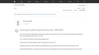 accessing my yahoo.co.jp email account...… - Apple Community