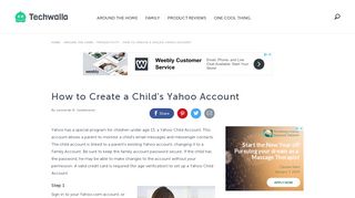 How to Create a Child's Yahoo Account | Techwalla.com
