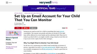 Setting Up an Email Account for Your Child - Verywell Family