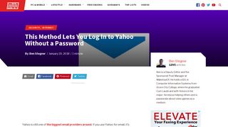 This Method Lets You Log In to Yahoo Without a Password - MakeUseOf