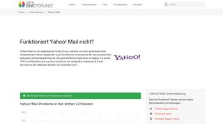 Yahoo! Mail funktioniert nicht? Aktueller Status und Probleme - Gibt es ...