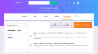 Help for Yahoo Account Pro