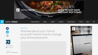 How to Change Your Yahoo Password | Digital Trends