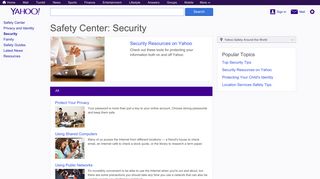 Yahoo Safety - Security