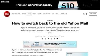 How to switch back to the old Yahoo Mail - CNET