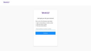 Sign-in Helper - Yahoo! Mail