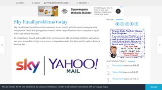 Sky Email problems today, Jan 2019 - Product Reviews Net