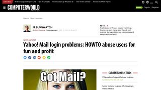 Yahoo! Mail login problems: HOWTO abuse users for fun and profit ...